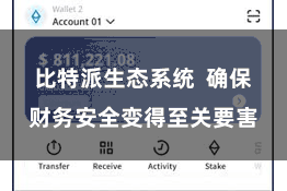 比特派生态系统  确保财务安全变得至关要害